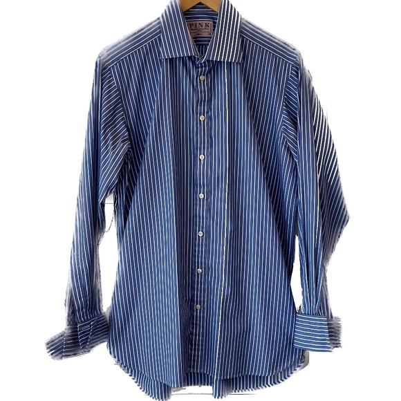 Luxury Men's Long Sleeve Dress Shirt by Thomas Pink Shirtmaker, London. - Picture 1 of 6
